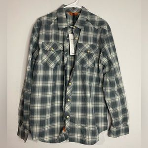 Basin + Range Men's Silver King Quick-Dry Plaid Shirt, M